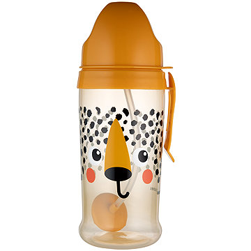 

Canpol babies Nevylévací hrneček se slámkou a závažím BabiesBoo 350 ml Gepard