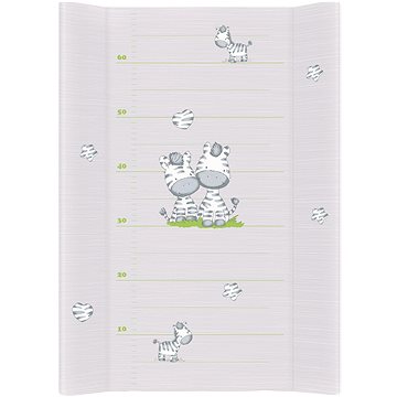 

CEBA BABY Comfort přebalovací podložka s pevnou deskou 50 × 80 cm, Zebra šedá