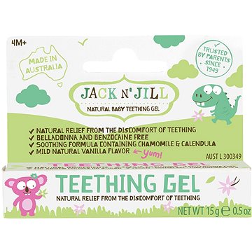 

Jack N´Jill gel na prořezávání prvních zoubků pro dět od 4 m, 15 g