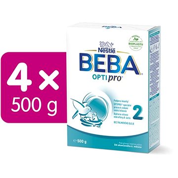 

BEBA OPTIPRO 2 pokračovací kojenecké mléko, 4× 500 g