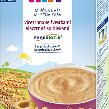 

HiPP PRAEBIOTIK Mléčná kaše vícezrnná se švestkami 250 g