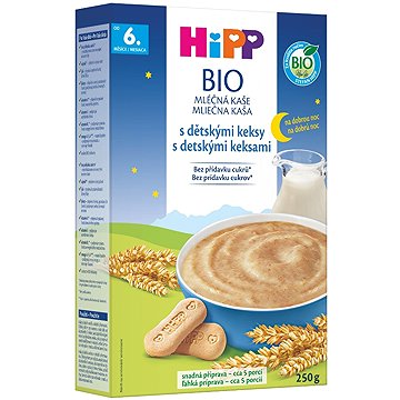 

HiPP BIO Mléčná kaše na dobrou noc s dětskými keksy 250 g
