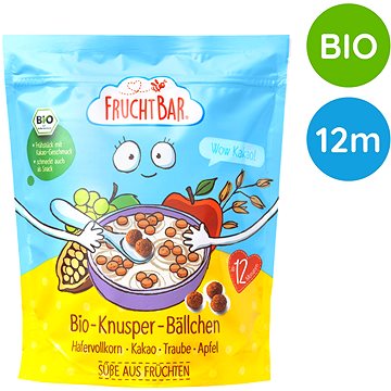 

FruchtBar BIO cereálie kakaové kuličky s hroznovým vínem, jablkem a ovsem 125 g