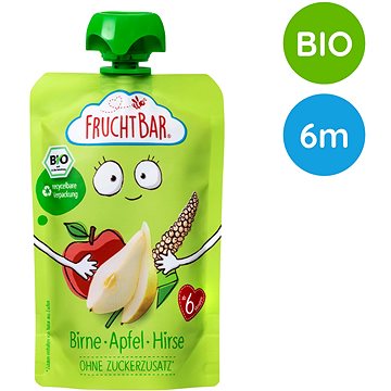 

FruchtBar BIO ovocná kapsička s jablkem, hruškou a prosem 100 g