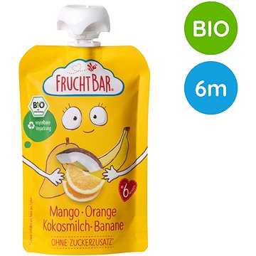 

FruchtBar BIO ovocná kapsička s banánem, pomerančem, mangem a kokosem 100 g