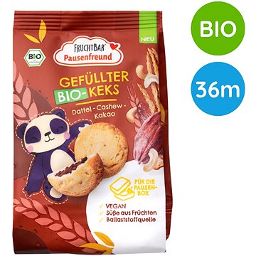 

FruchtBar BIO plněné sušenky kešu, datle, kakao 120 g