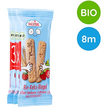 

FruchtBar BIO špaldové máslové tyčinky s jahodami 3× 30 g