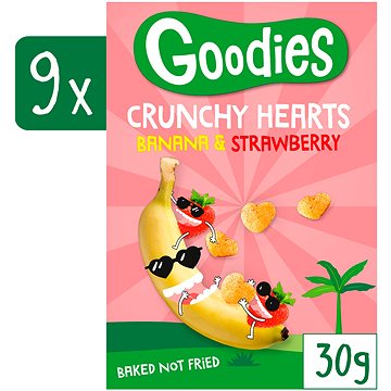 

Goodies křupky srdíčka banán a jahoda 9× 30 g