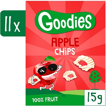 

Goodies 100 % jablečné chipsy 11× 15 g