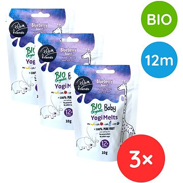 

Petra & Friends BIO Ovocné kousky s borůvkami a kozím mlékem 3× 10 g