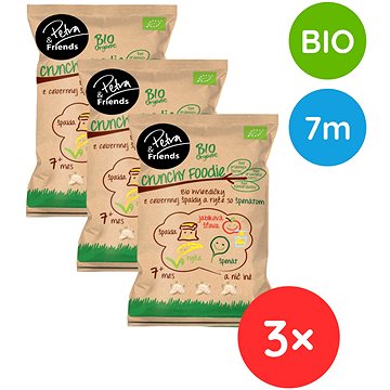 

Petra & Friends BIO špaldové hvězdičky s rýží a špenátem 3× 30 g