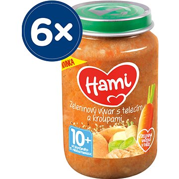 

Hami Zeleninový vývar s telecím a kroupami 6× 200 g