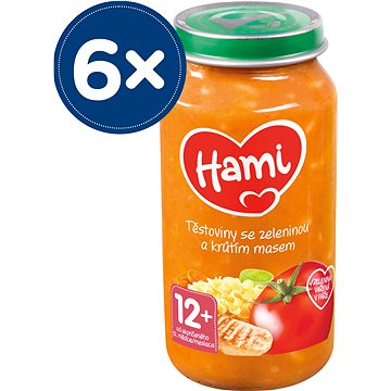 

Hami Těstoviny se zeleninou a krůtím masem 6× 250 g