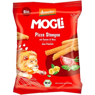 

MOGLi BIO pizza tyčinky s rajčaty a sýrem (certifikace Demeter) 75 g