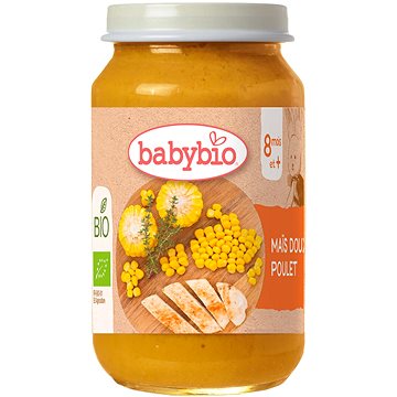 

BABYBIO BIO sladká kukuřice s farmářským kuřecím masem 200 g