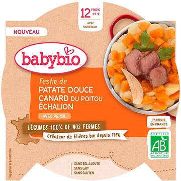 

BABYBIO sladké brambory s kachním masem 230 g