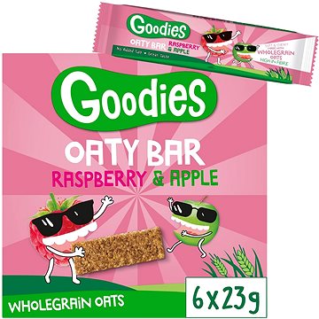 

Goodies ovesné tyčinky malina a jablko 6× 23 g