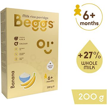 

Beggs mléčná rýžová kaše banánová (200 g)