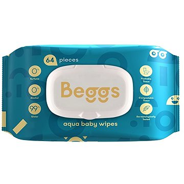 

Beggs Vlhčené splachovatelné ubrousky (64 ks)