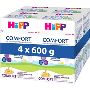 

HiPP Comfort speciální kojenecká výživa 4× 600 g