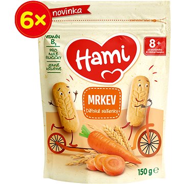 

Hami dětské sušenky mrkev 6× 150 g