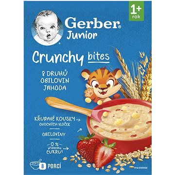 

GERBER Junior nemléčná kaše jahodová s křupavými kousky 200 g