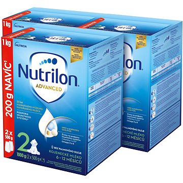 

Nutrilon 2 Advanced pokračovací kojenecké mléko 3× 1 kg, 6+