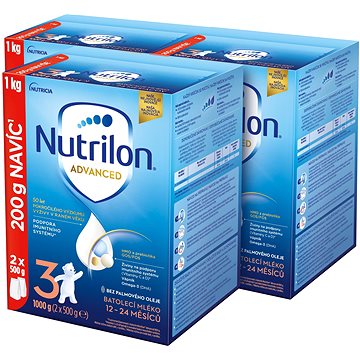 

Nutrilon 3 Advanced batolecí mléko 3× 1 kg, 12+