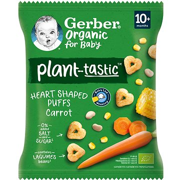 

GERBER Organic křupavá srdíčka s mrkví 28 g