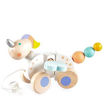 

ZOPA Dřevěná tahací hračka Unicorn