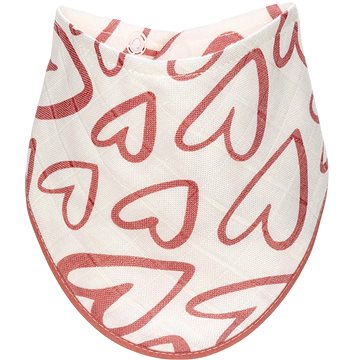 

T-TOMI BIO Bambusový slintáček Pink hearts