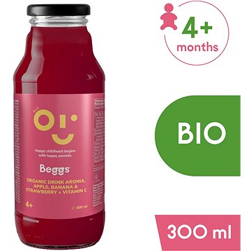 

Beggs BIO Nápoj aronie, jablko, banán & jahoda 300 ml