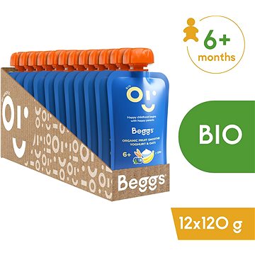 

Beggs BIO Smoothie s ovocem, jogurtem a ovesnými vločkami 12× 120 g