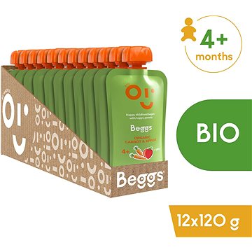 

Beggs BIO Mrkev a jablka 12× 120 g
