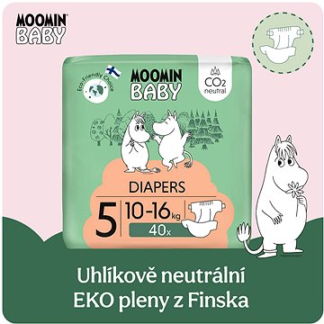 

Moomin Baby 5 Maxi 10–16 kg (40 ks)