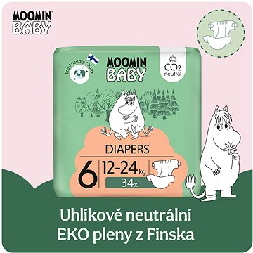 

Moomin Baby 6 Maxi 12–24 kg (34 ks)