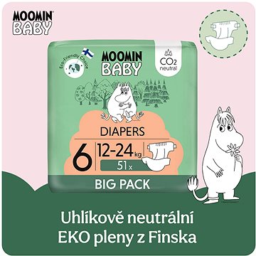 

Moomin Baby 6 Maxi 12–24 kg (51 ks)
