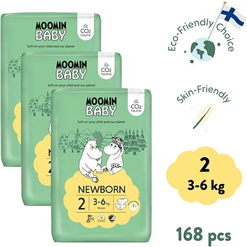 

Moomin Baby 2 Newborn 3–6 kg (168 ks)