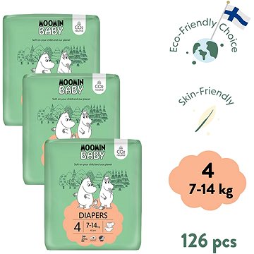 

Moomin Baby 4 Maxi 7–14 kg (126 ks)
