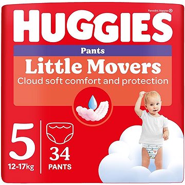 

HUGGIES Little Movers Pants vel.5 (34 ks)