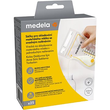 

MEDELA Easy Pour sáčky na skladování mléka 210 ml, 25 ks