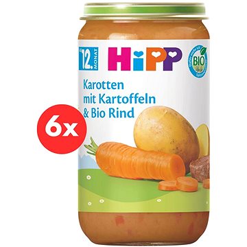 

HiPP BIO Zeleninová směs s hovězím masem 6× 250 g