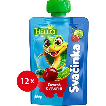 

HELLO ovocná svačinka s višněmi 12× 100 g