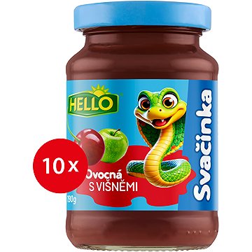 

HELLO ovocná svačinka s višněmi 10× 190 g