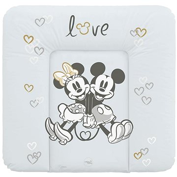 

CEBA BABY přebalovací podložka měkká na komodu 75 × 72 cm, Disney Minnie & Mickey Grey