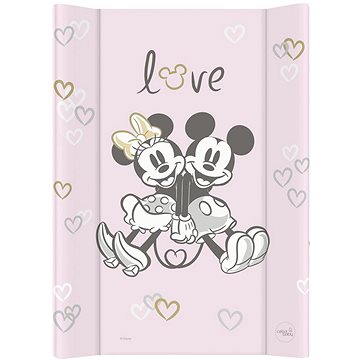 CEBA BABY přebalovací podložka s pevnou deskou Comfort 50 × 70 cm, Disney Minnie & Mickey Pink - Přebalovací podložka