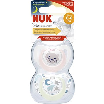 

NUK Star Den&Noc 0–6 m, box holka, 2 ks