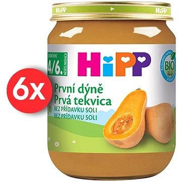 

HiPP BIO První dýně od uk. 4.-6.měsíce, 6 × 125 g