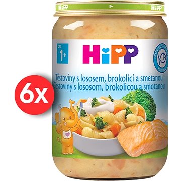 

HiPP Těstoviny s lososem, brokolicí a smetanou 6× 250 g