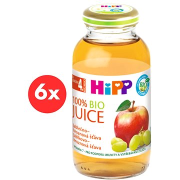 

HiPP BIO Jablečno-hroznová šťáva - 6× 200 ml